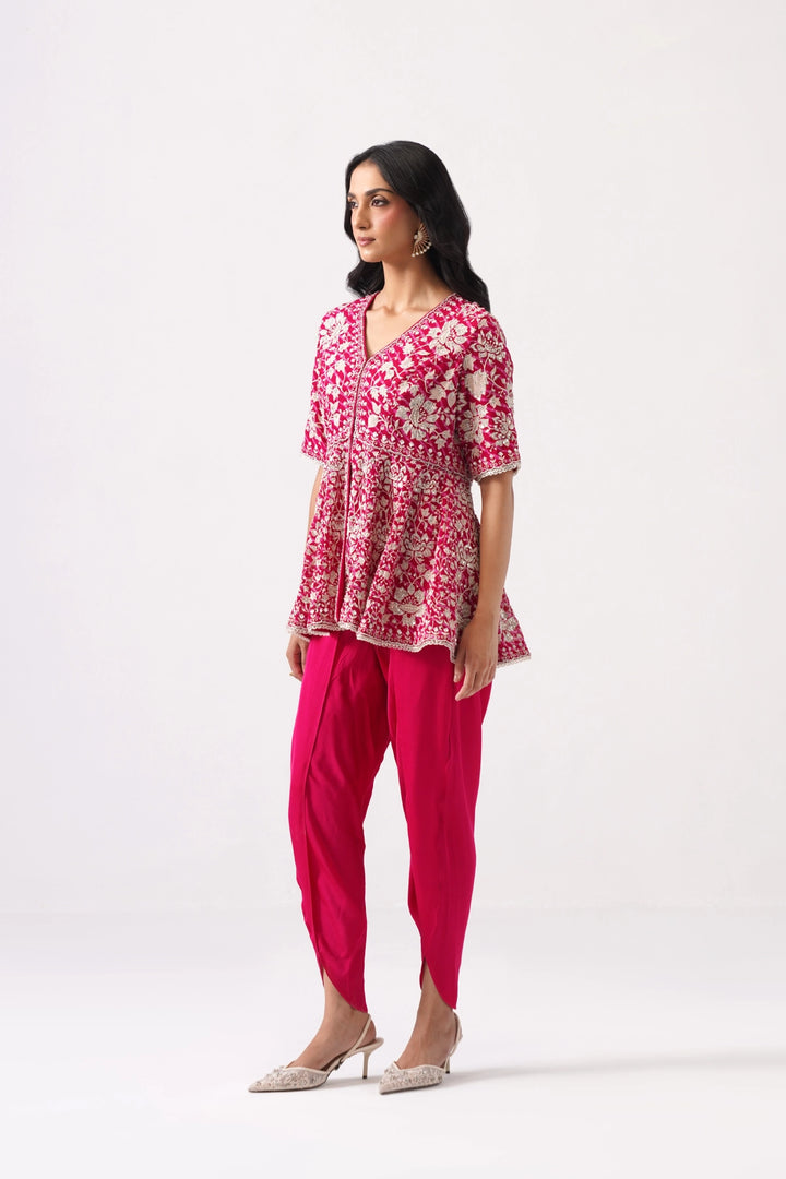 Pink Peplum Set