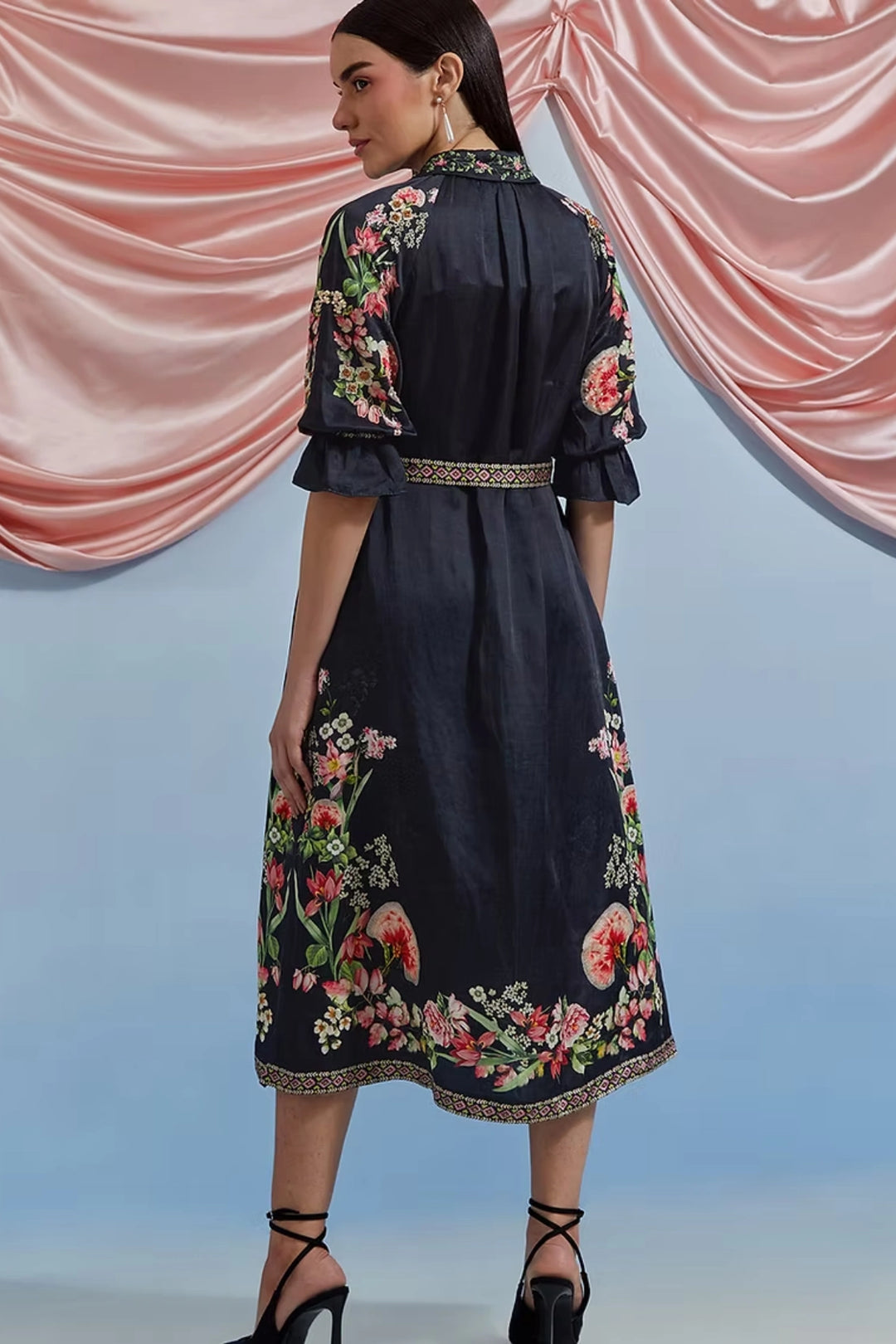 Doe Shirt Dress - Black