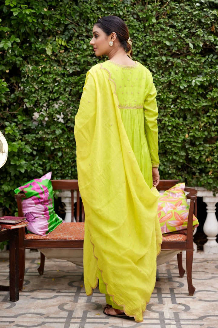 Lime Green Kurta Set