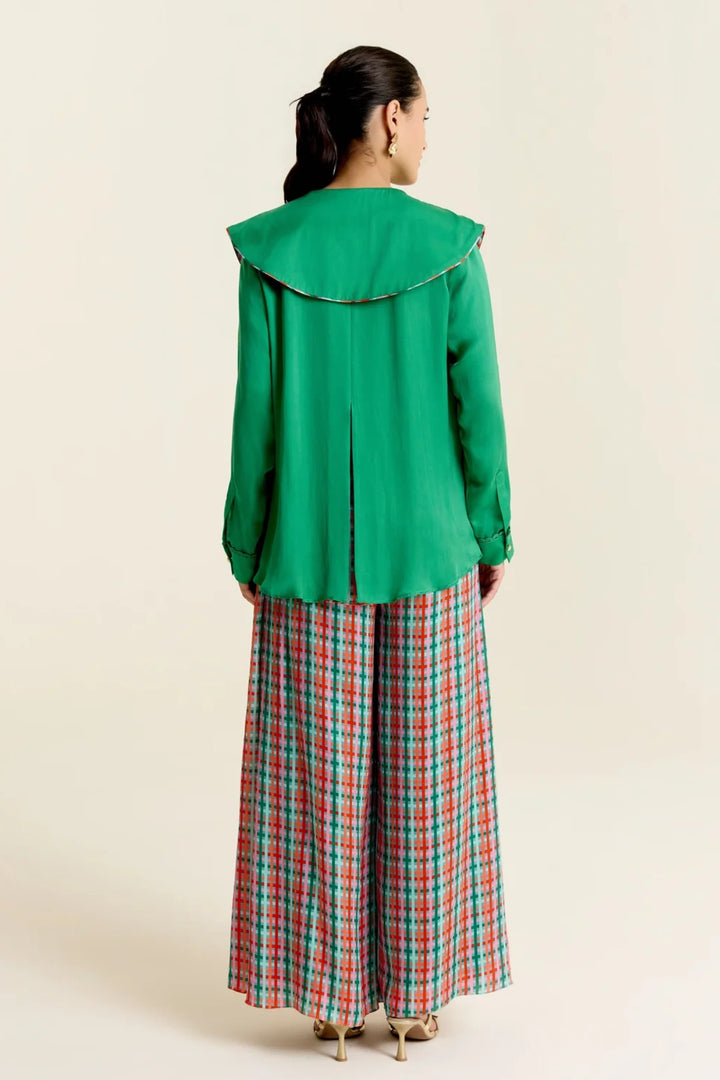 Mint Peter Pan Collar Shirt