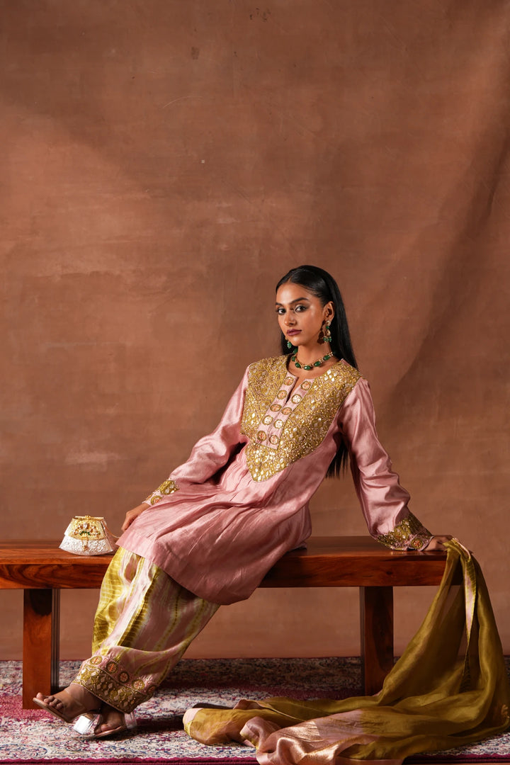 The Shibori Kurta Set
