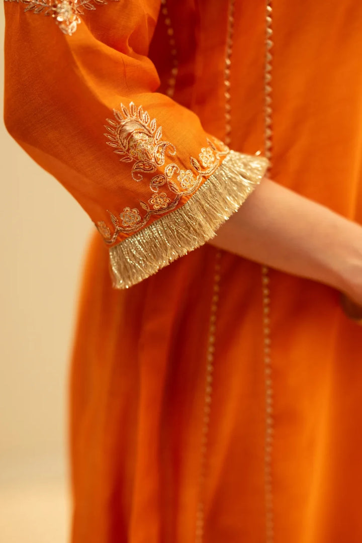Chaandbali Mul Chanderi Aline Kurta Set