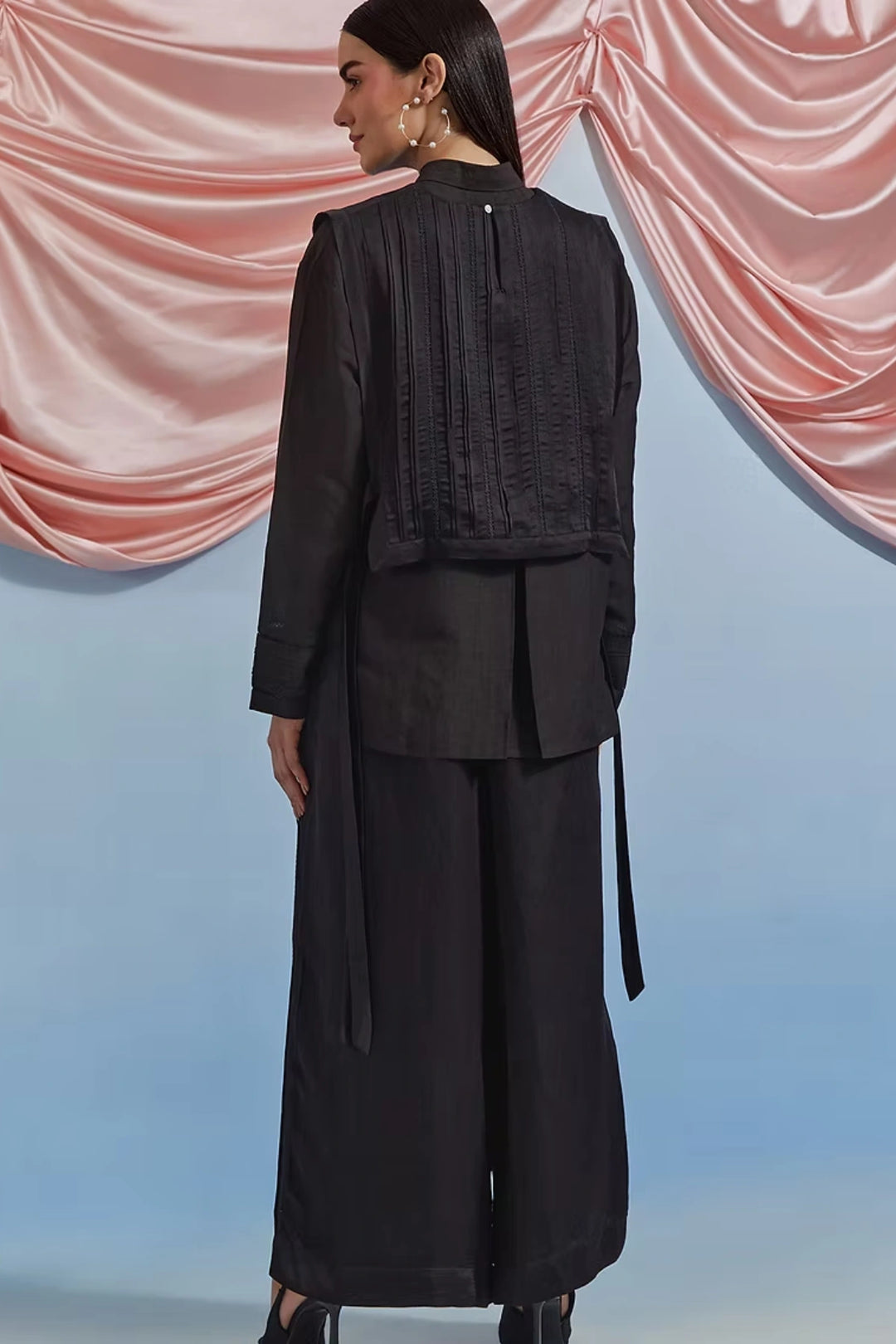 Bouquet Bib & trouser Set - black