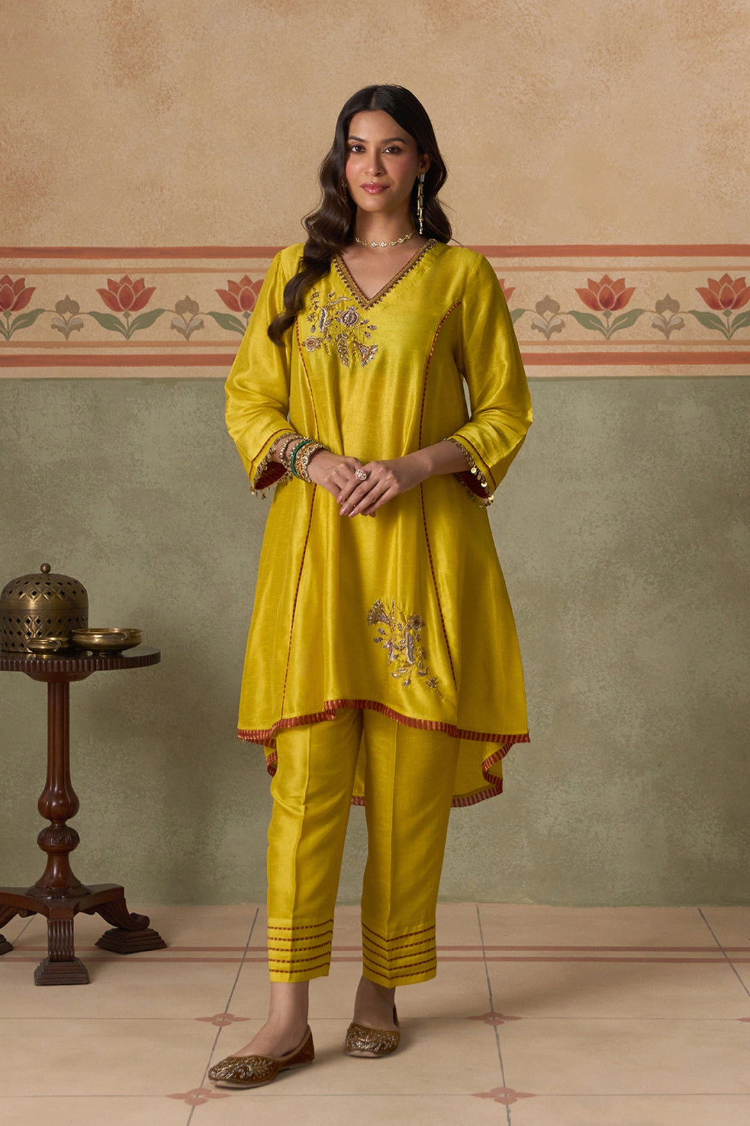 Lime Green Kurta Set