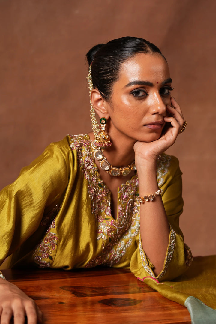 A-lined Kurta Set