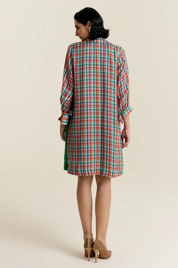 Mint Frill Shirt Dress