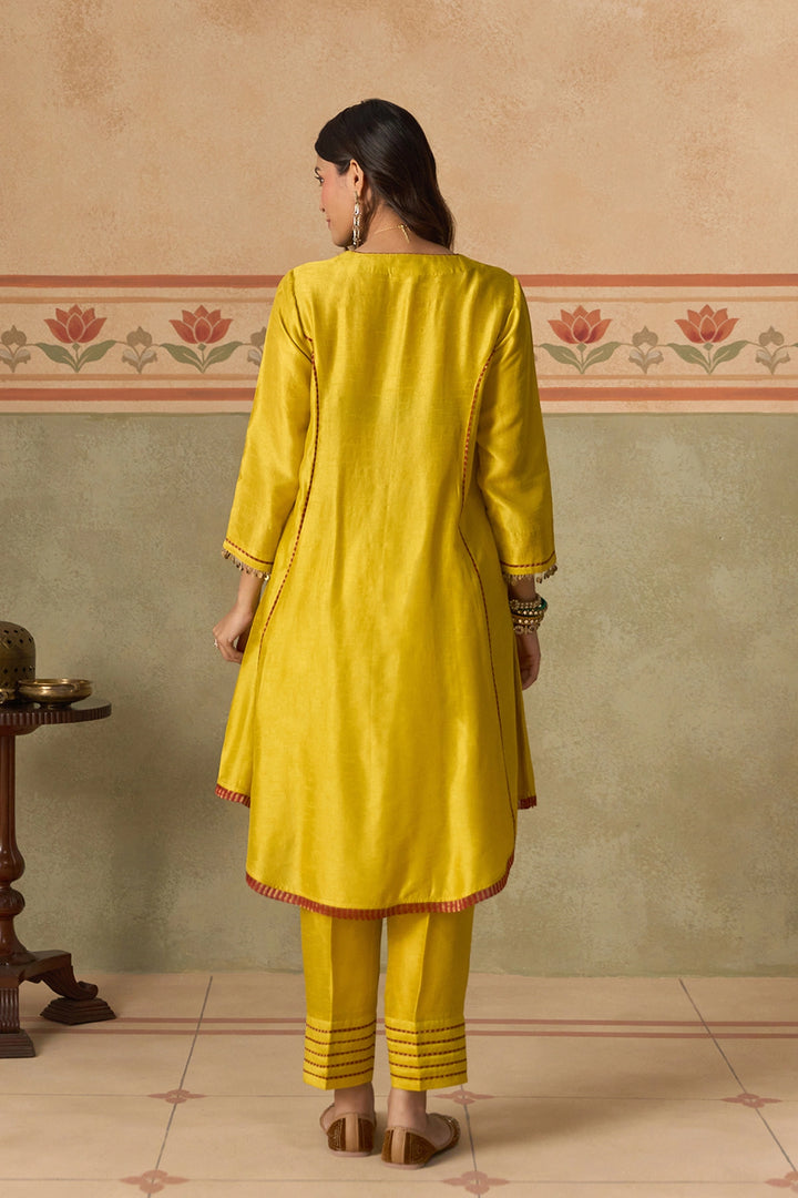 Lime Green Kurta Set