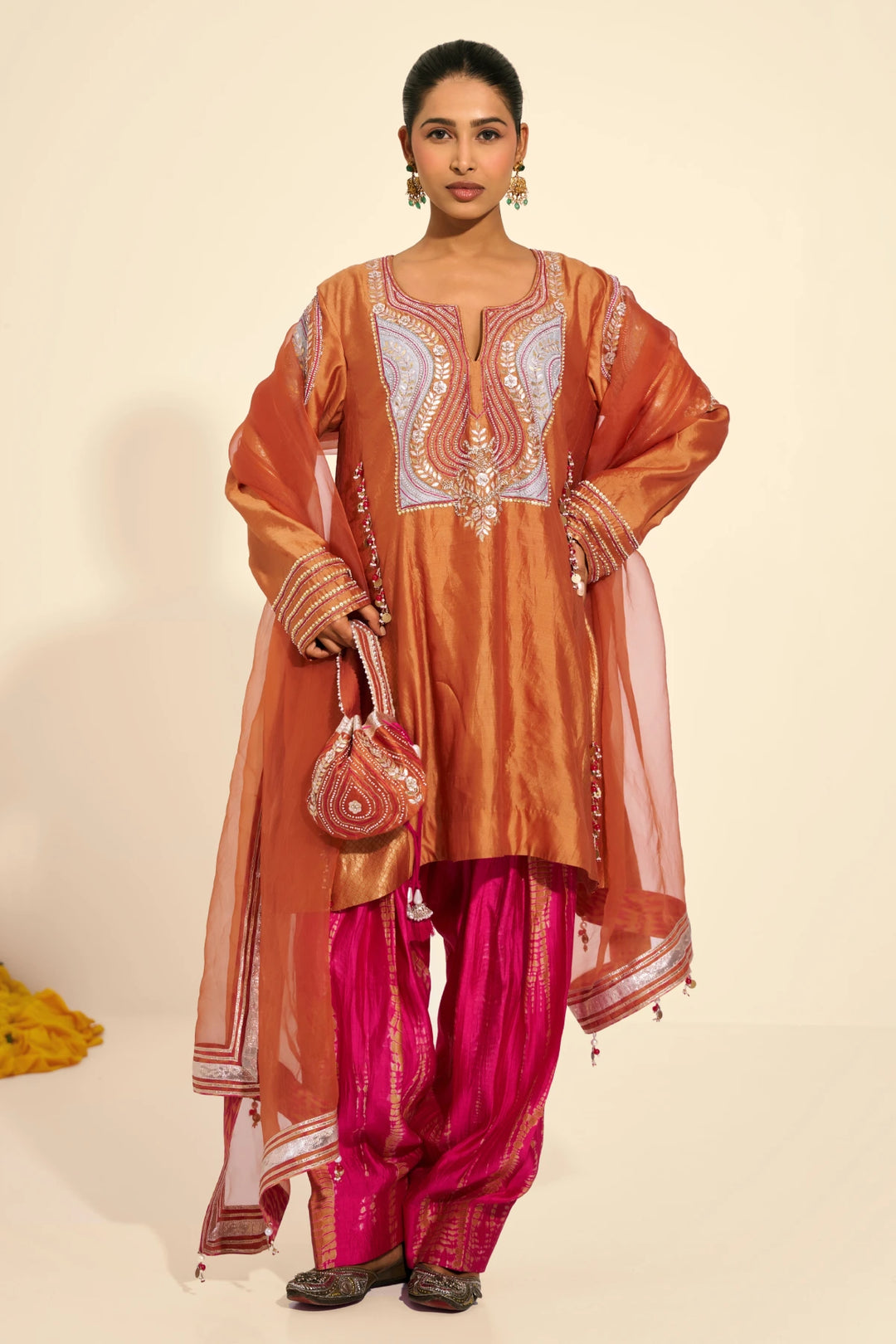 Classic Rust Kurta set
