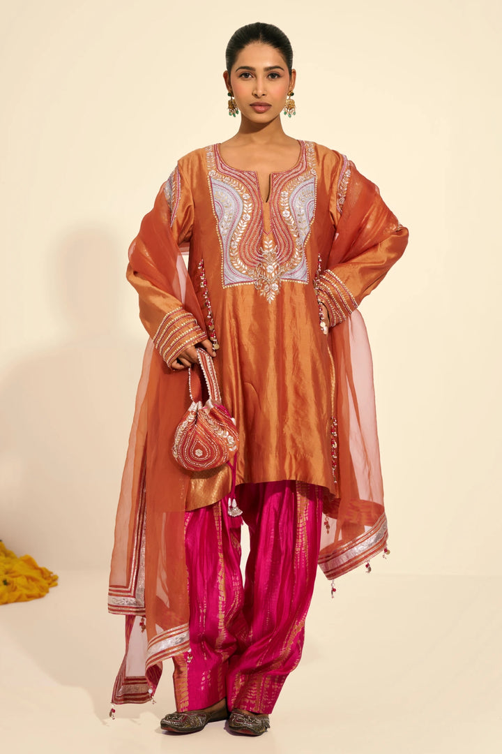 Classic Rust Kurta set