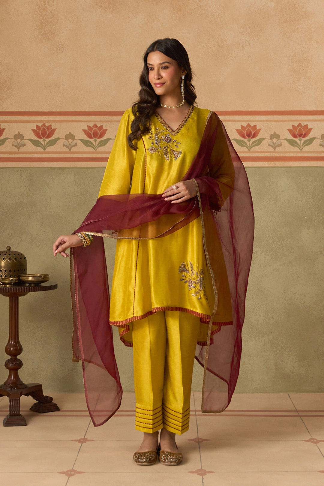 Lime Green Kurta Set