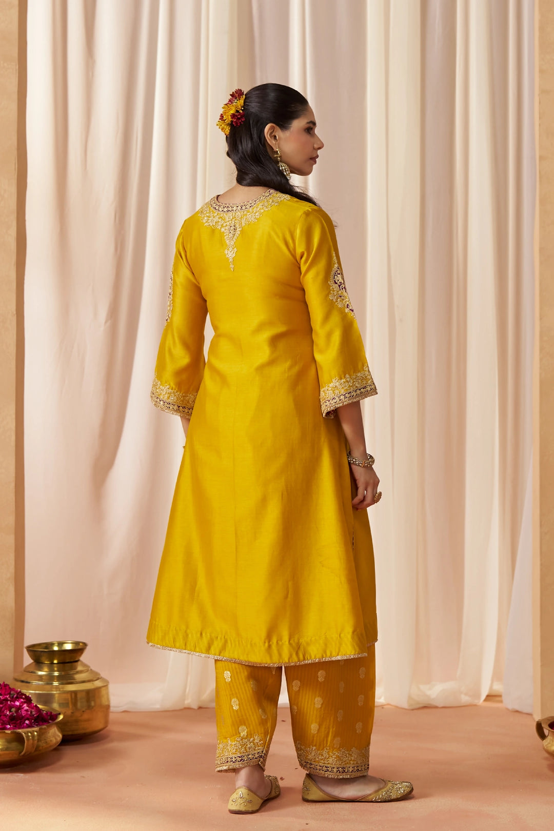 Liana Mustard Chauga with Salwar with Dupatta
