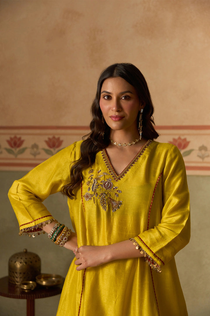 Lime Green Kurta Set