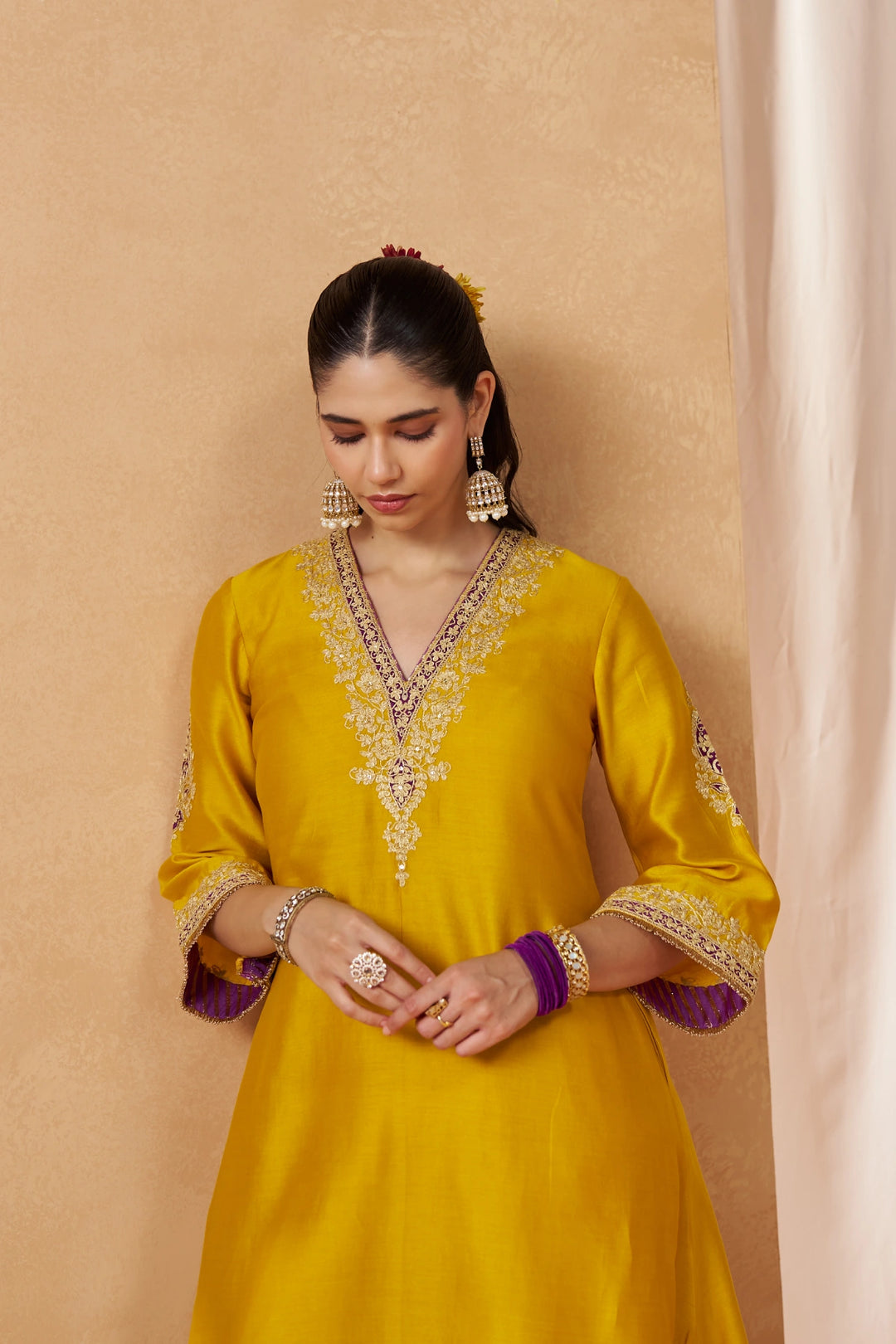 Liana Mustard Chauga with Salwar with Dupatta