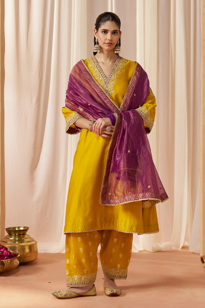 Liana Mustard Chauga with Salwar with Dupatta