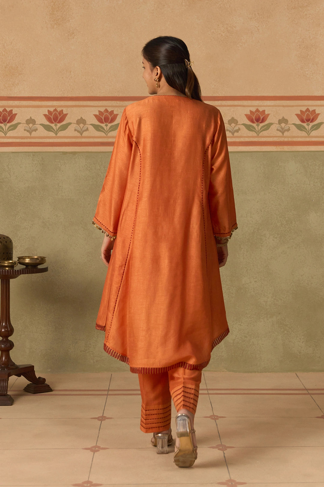 Orange Kurta Set