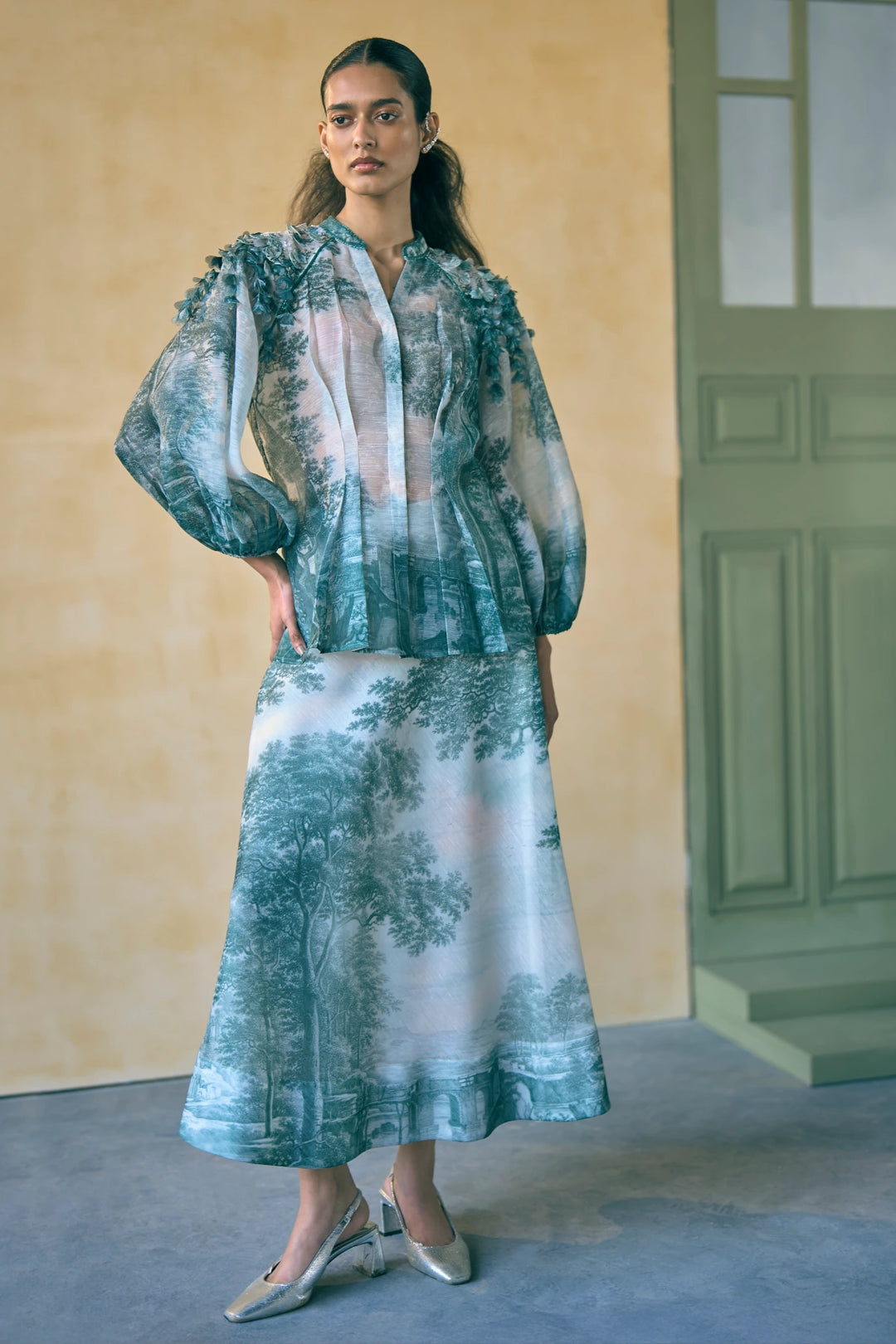 Porto Moss-Lit Mirage Top
