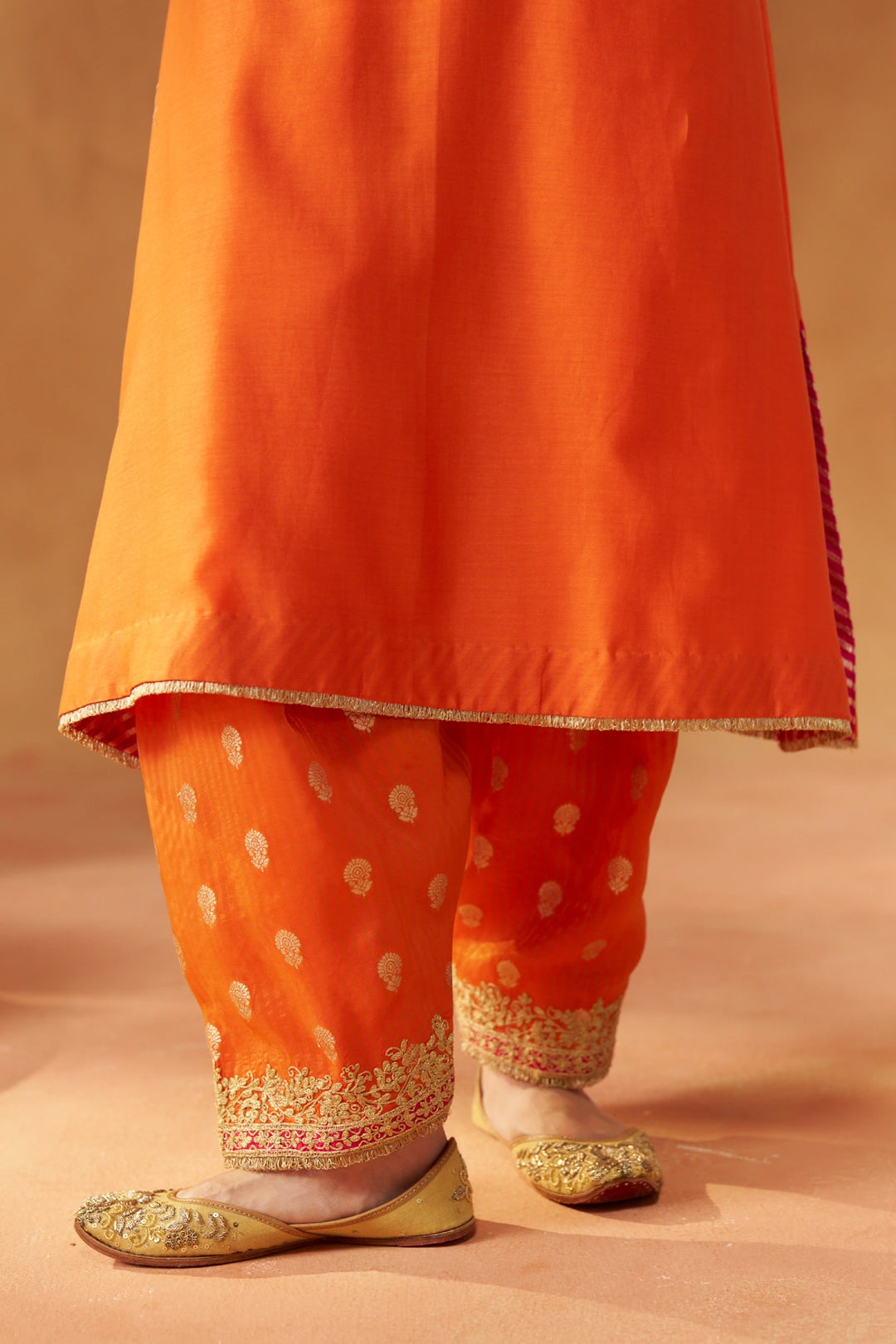 Liana Burnt Chauga with Salwar and Dupatta