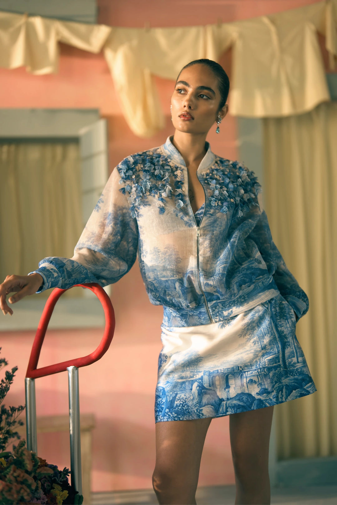 Porto Tonal Terrazzo Bomber Jacket