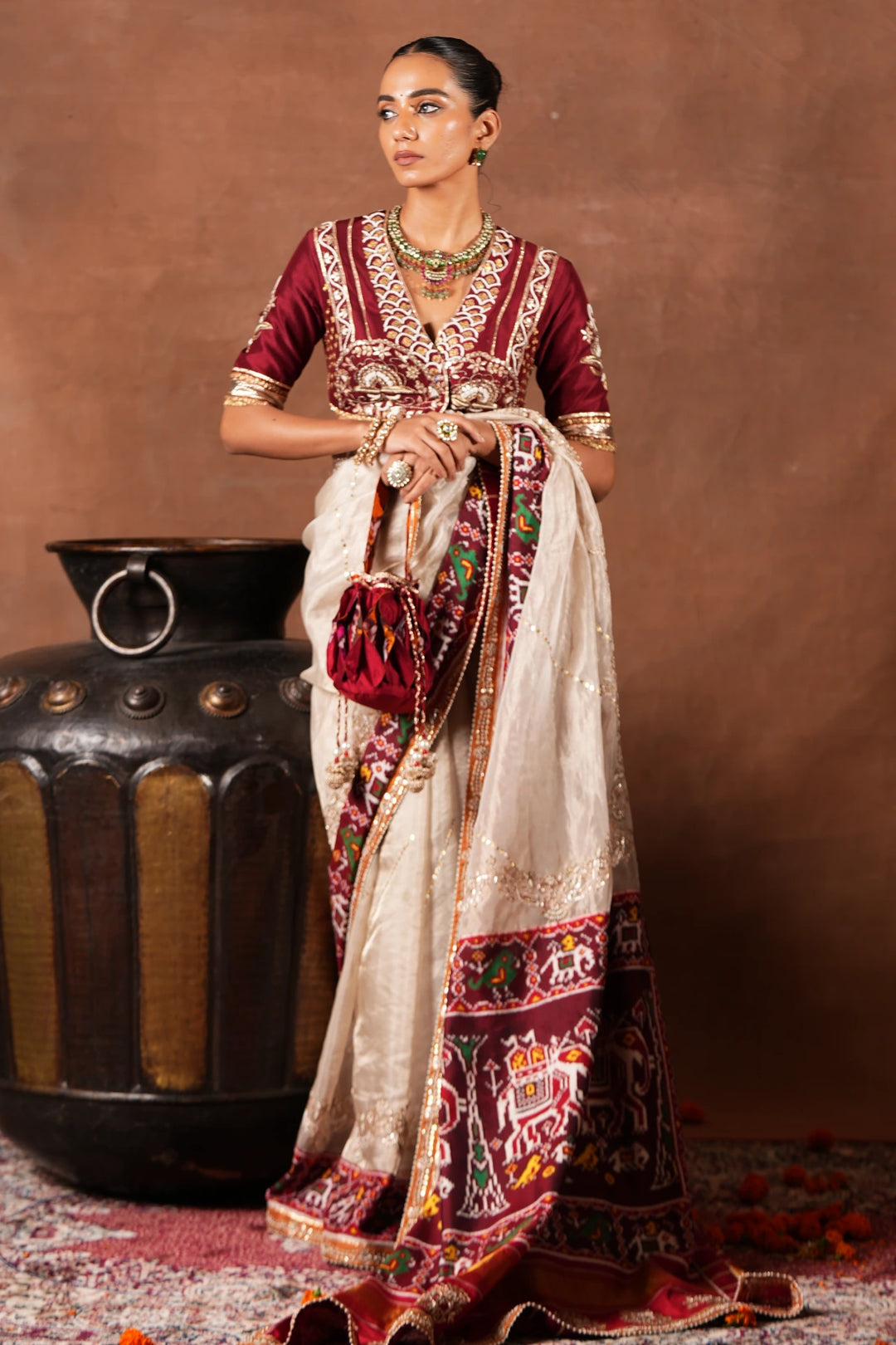 Classic Double Ikat Saree