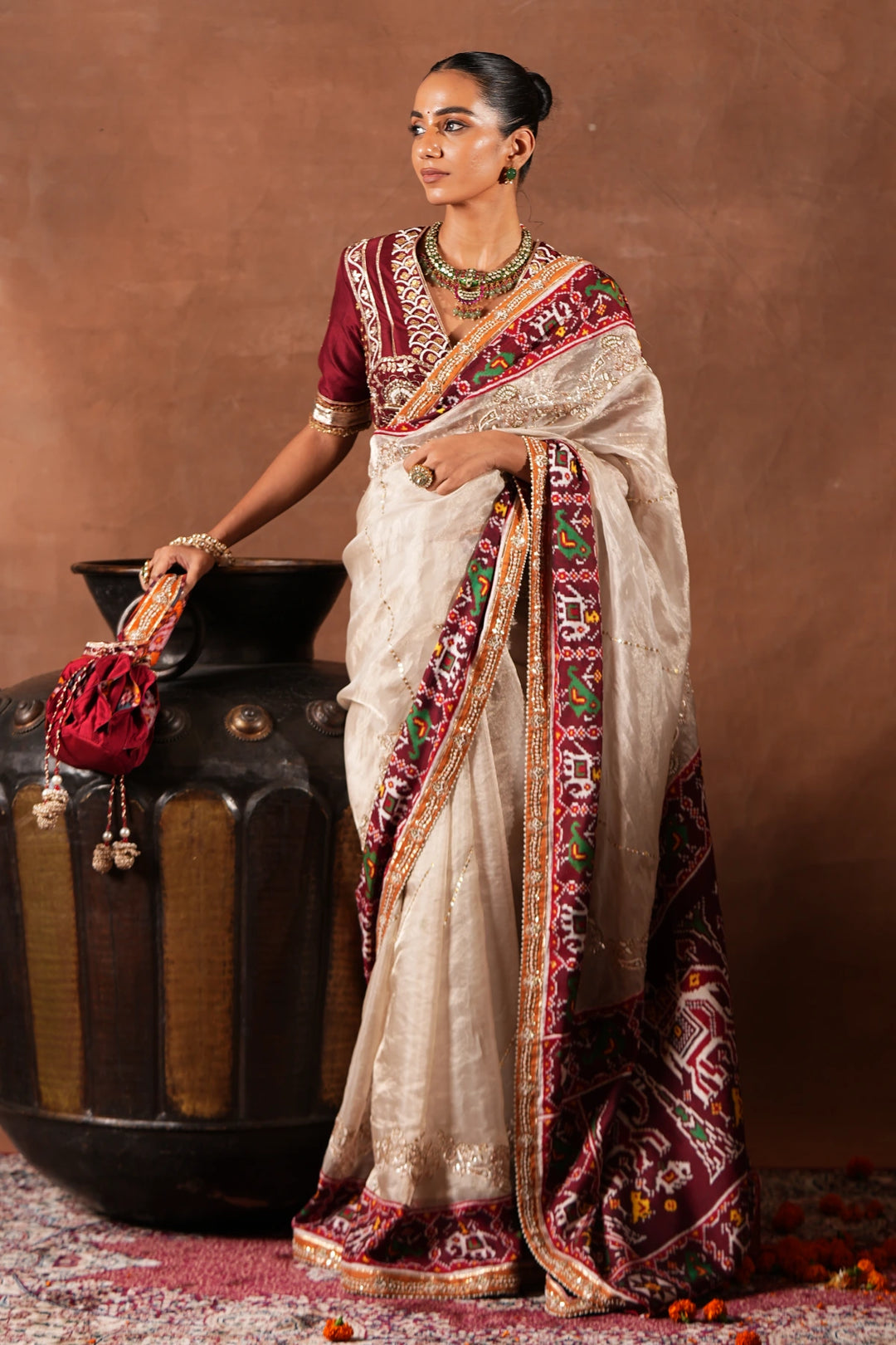 Classic Double Ikat Saree