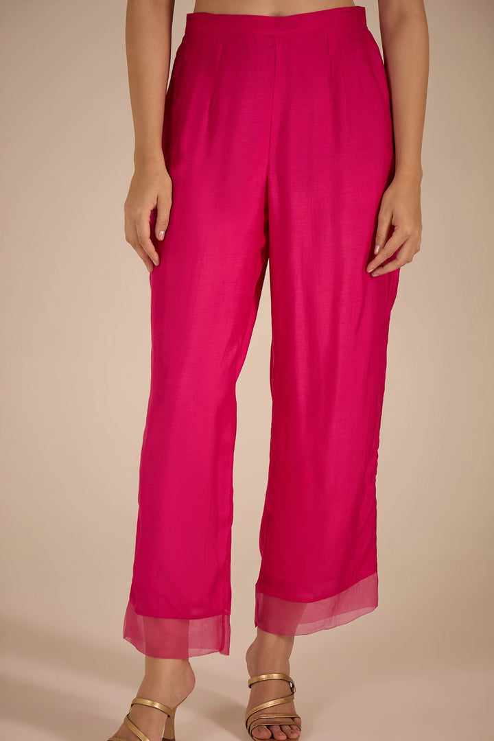 Pink and Gold Chevron Choga Set