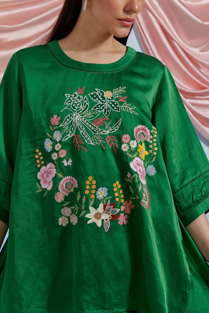 Swayer Top & Trouser Set - Forest Green