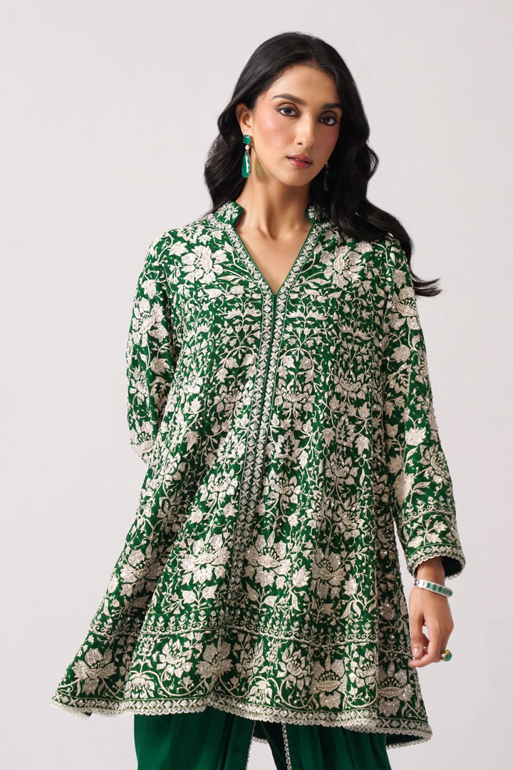 Dark Green Babydoll Set