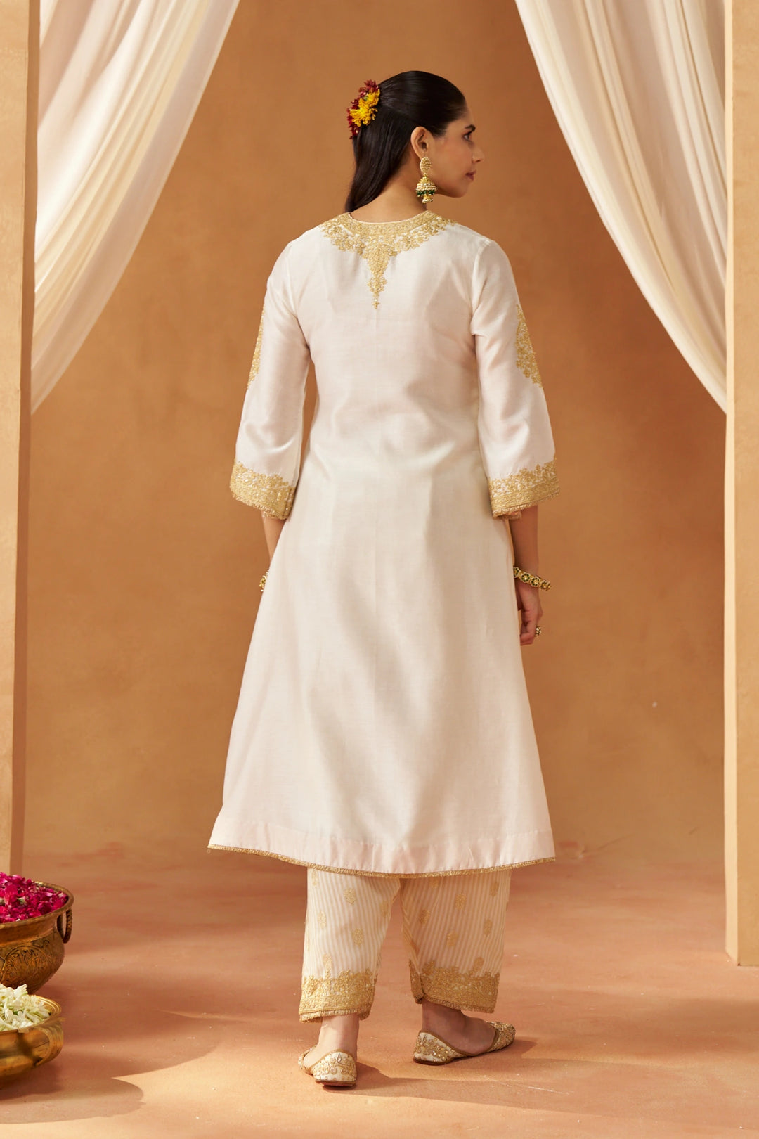 Liana Daisy Chauga with Salwar and Dupatta