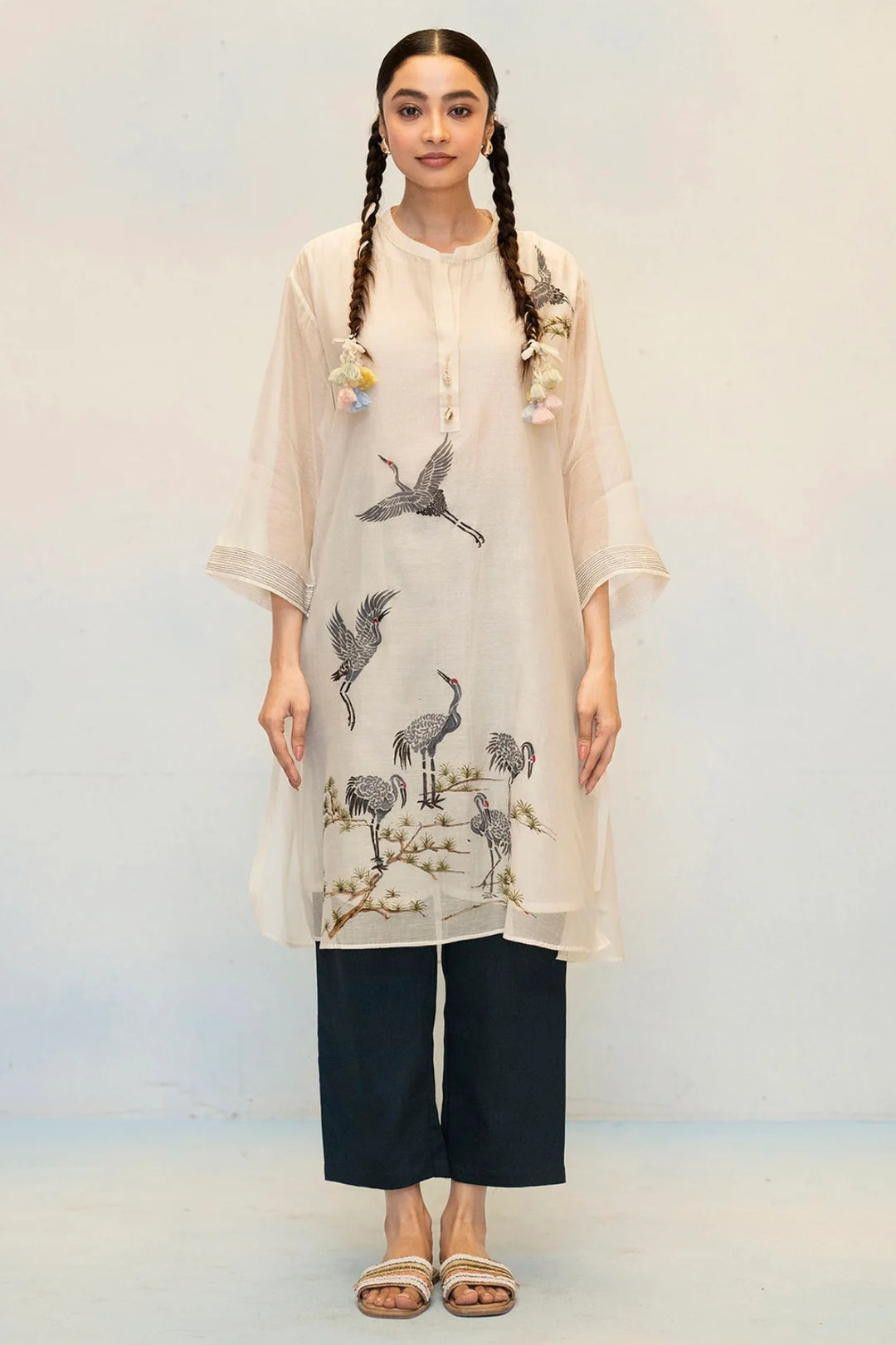 Rosh Mul Chanderi Co-ord Set