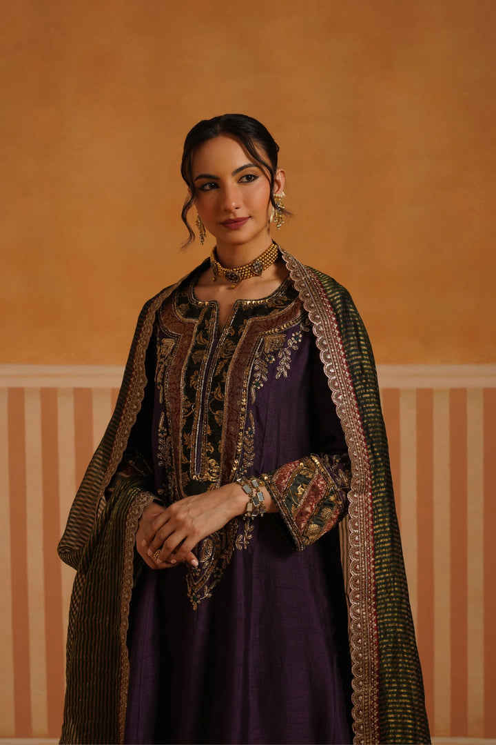 Purple kurta Set