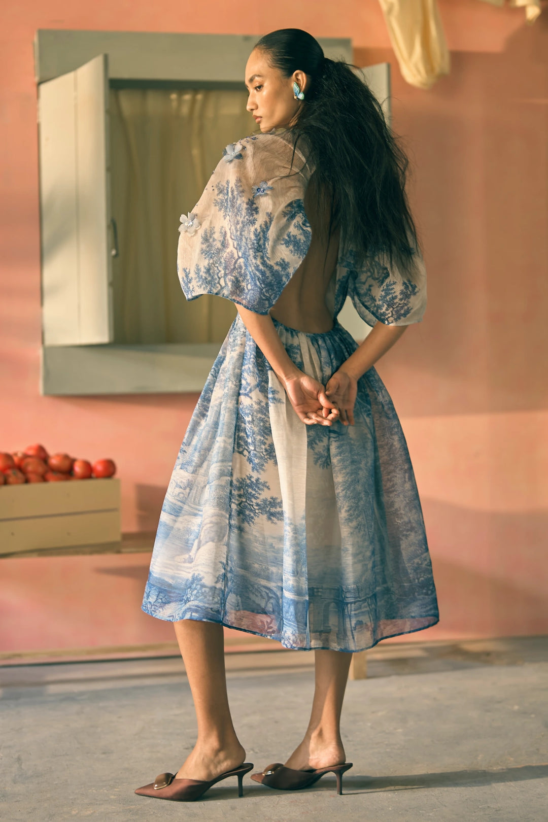 Porto Tintic Toile Dress