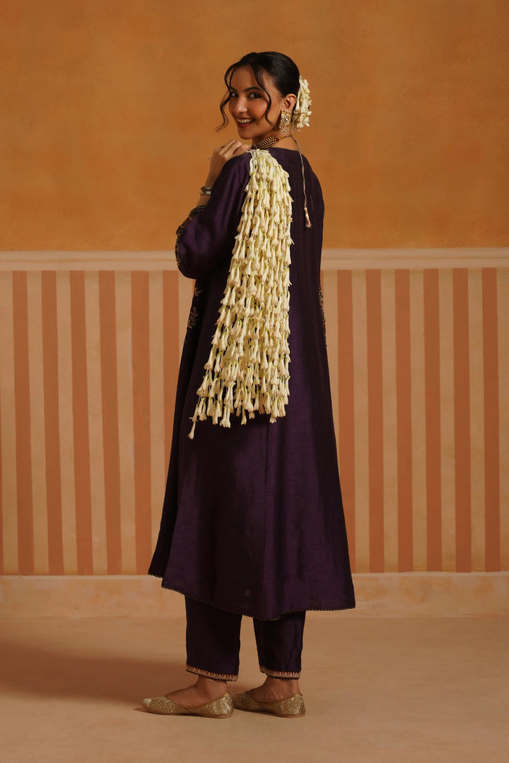 Purple kurta Set