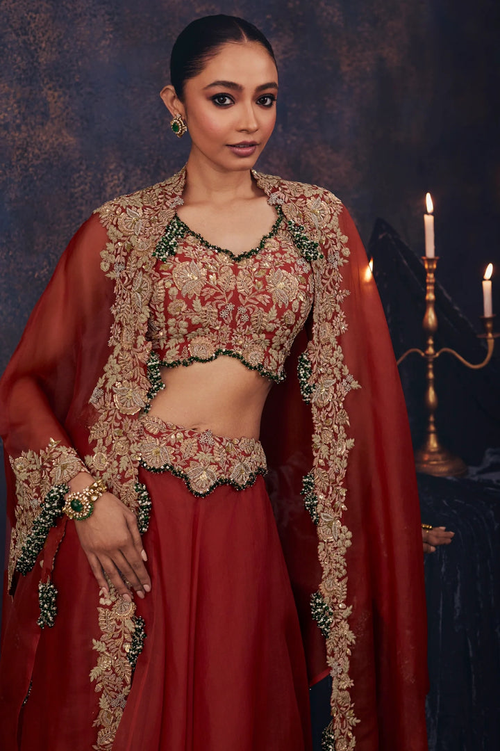 AS Maal Resham Skirt Set