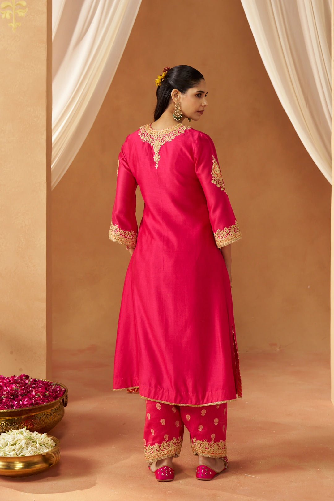 Liana Hotpink with Dupatta Chauga and Dupatta