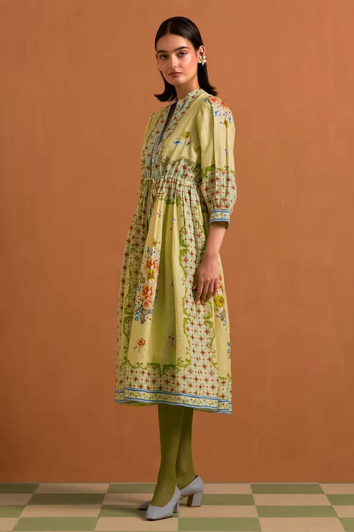 Verdant String Dress- Fun yellow