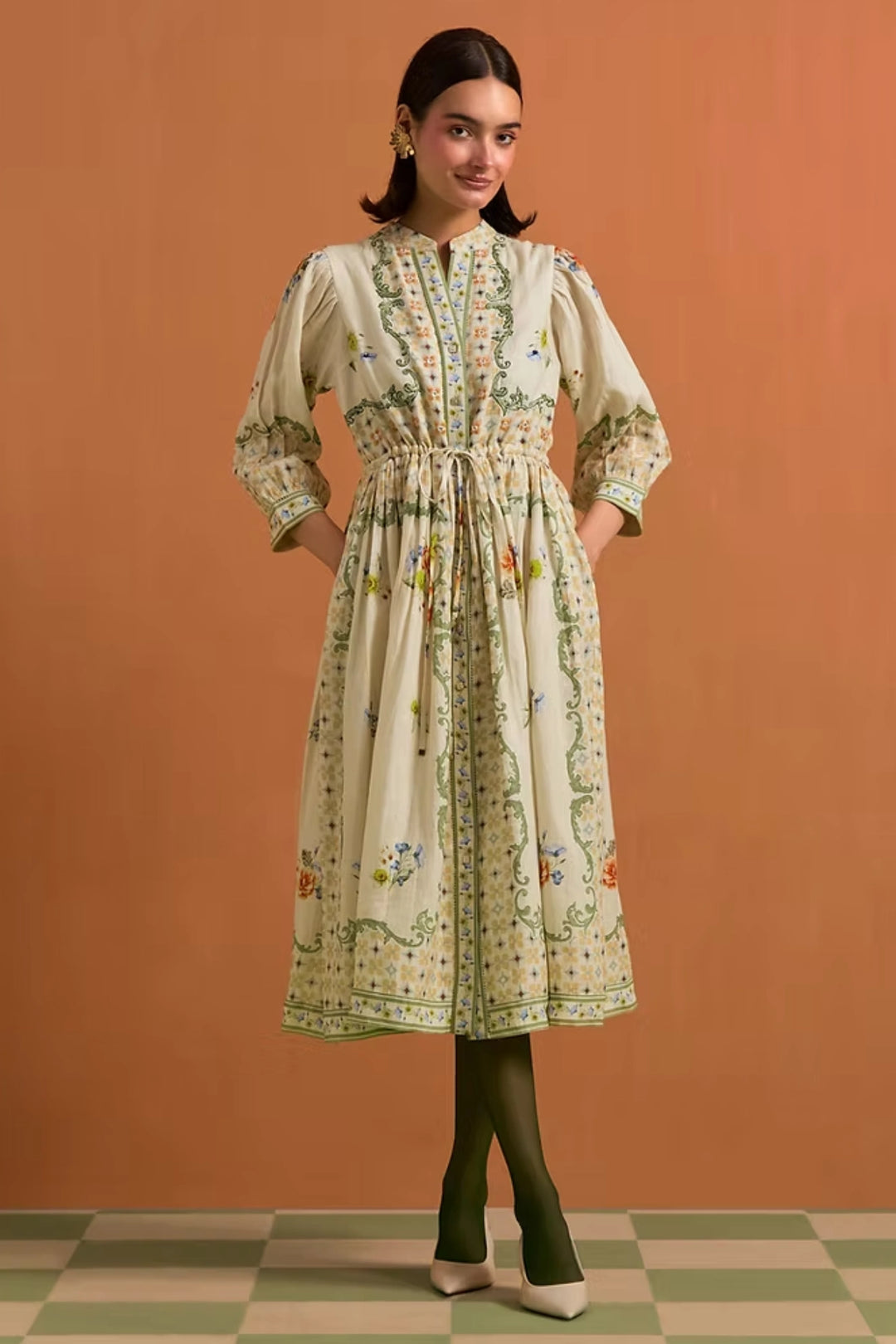 Verdant String Dress - Ivory