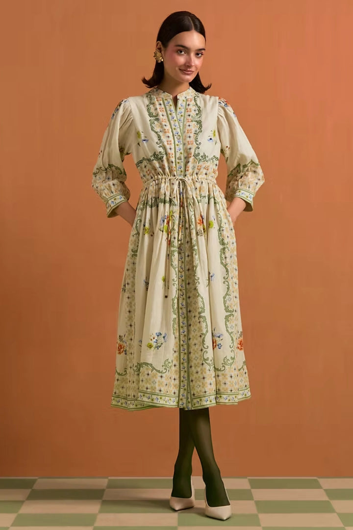 Verdant String Dress - Ivory