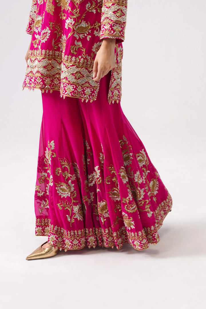Zaar Bagh - Sharara Set - Pink