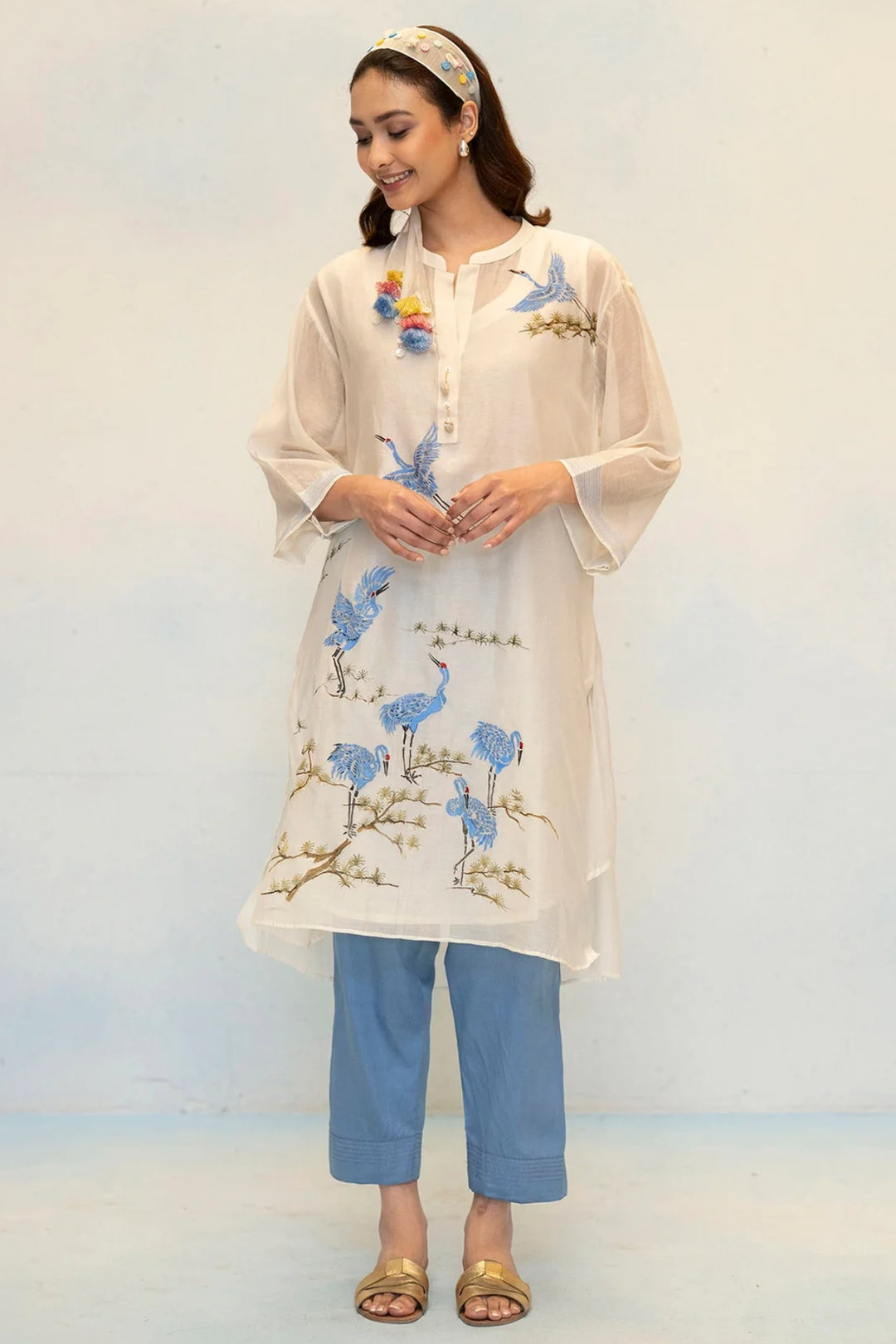Rosh Mul Chanderi Co-ord Set