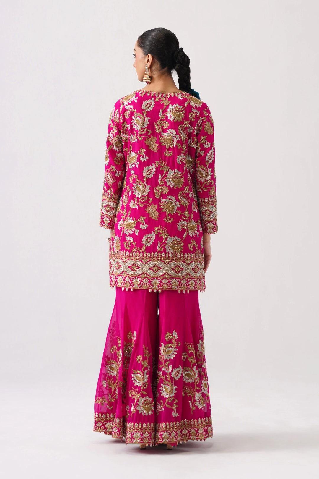 Zaar Bagh - Sharara Set - Pink