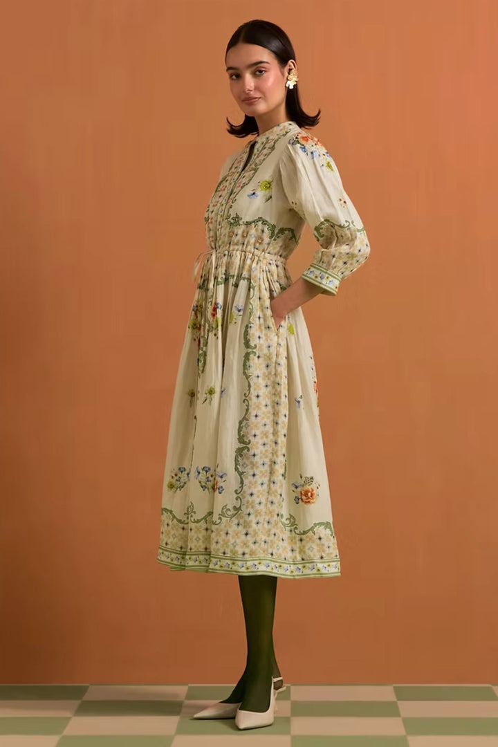 Verdant String Dress - Ivory