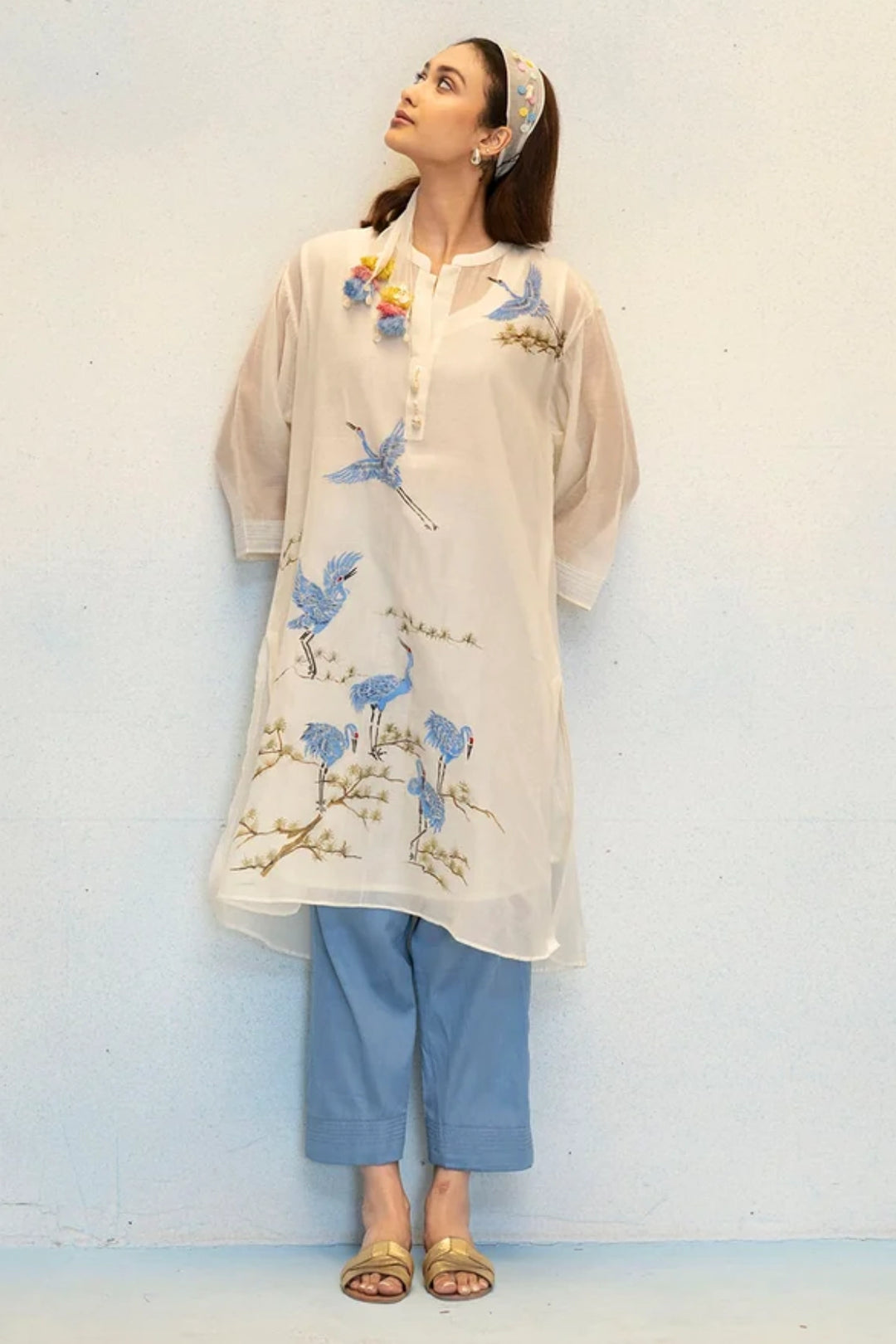 Rosh Mul Chanderi Co-ord Set