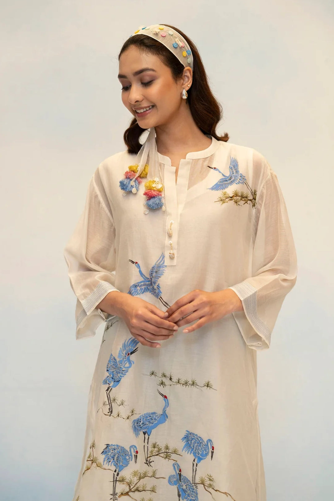 Rosh Mul Chanderi Co-ord Set