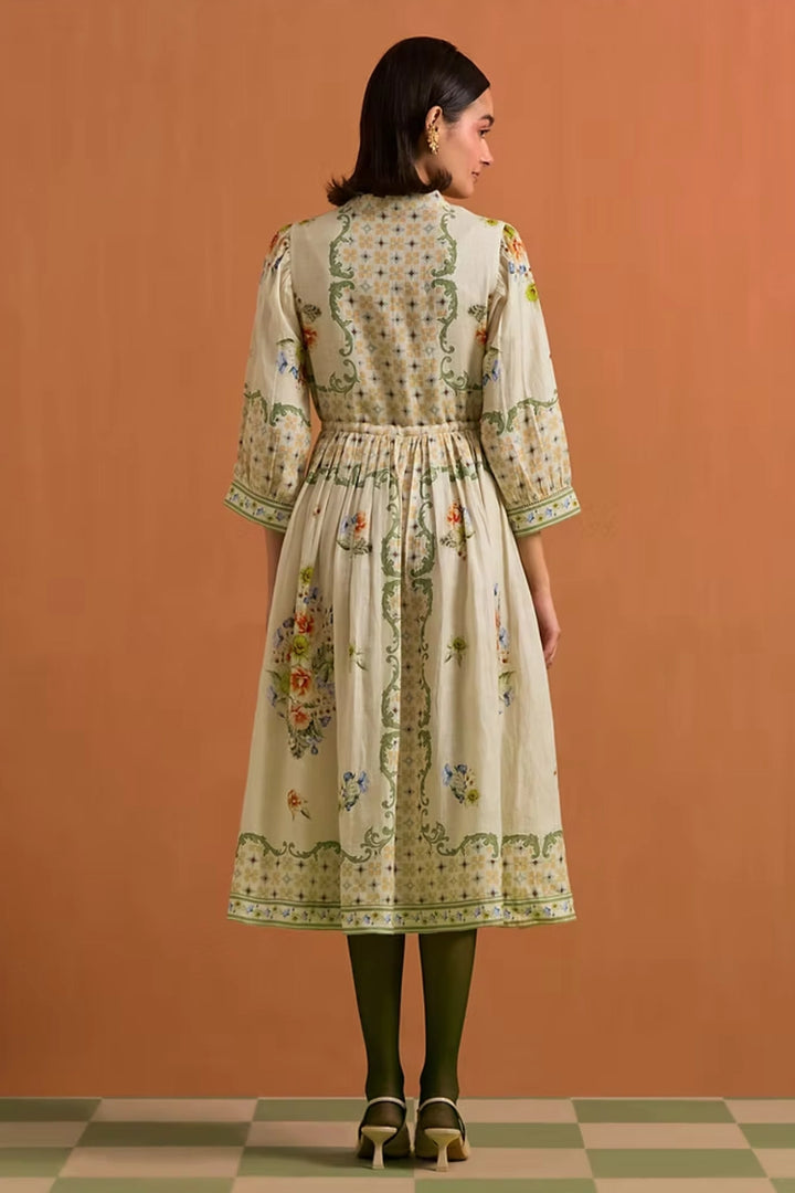 Verdant String Dress - Ivory