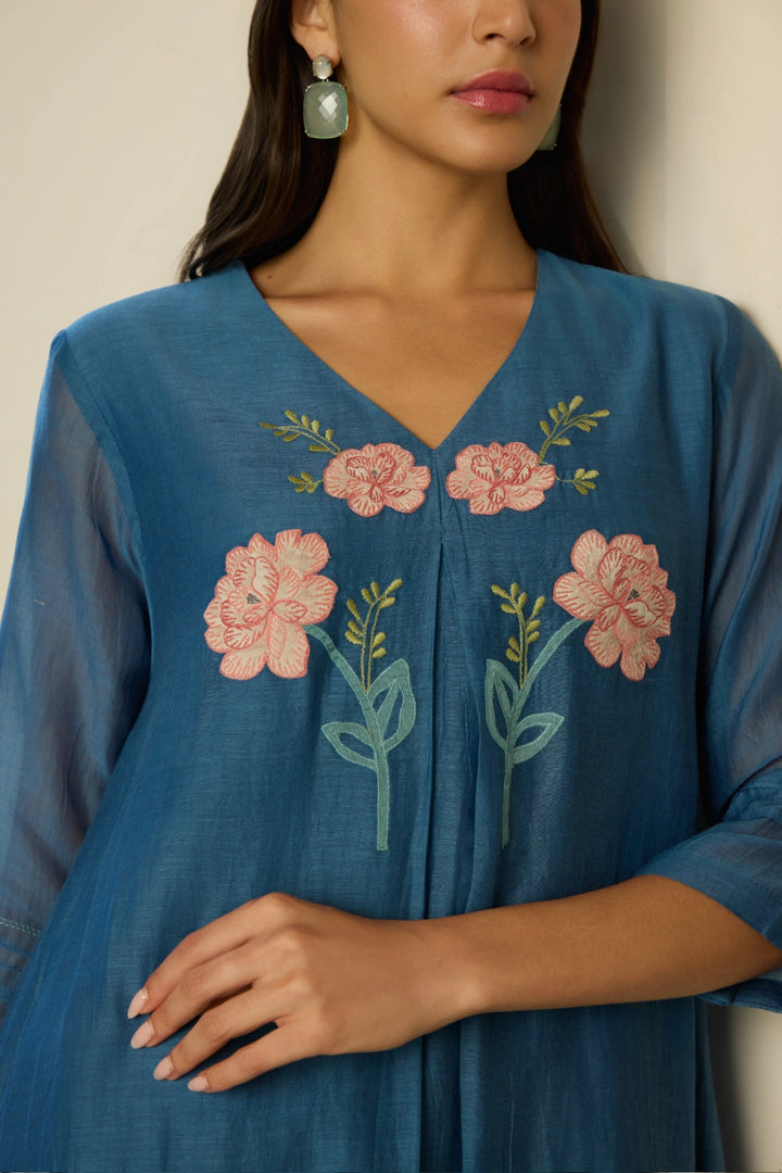 Indigo Applique Co-ord Set