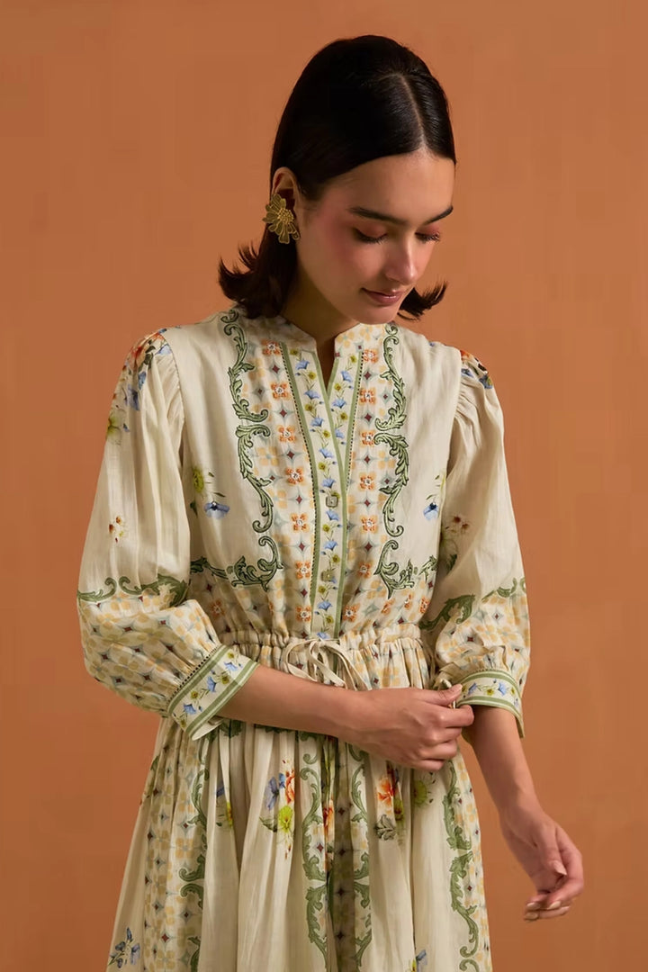 Verdant String Dress - Ivory