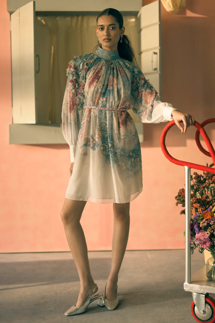 Porto Cipher Mist Dress