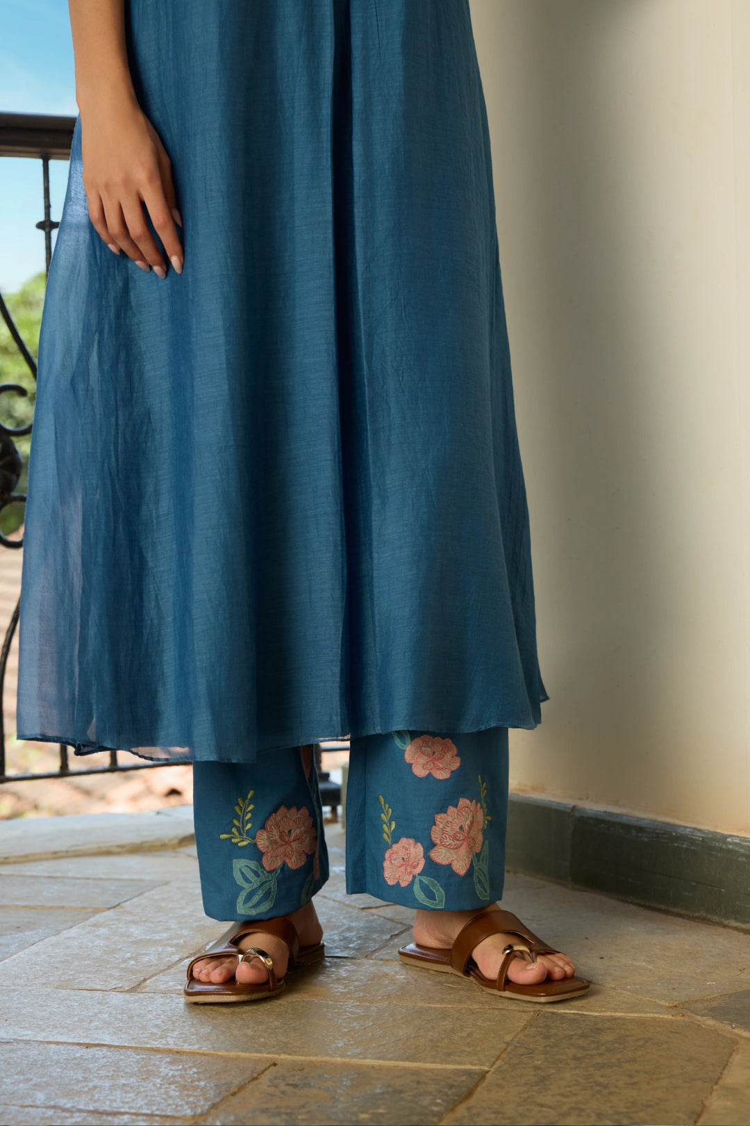 Indigo Applique Co-ord Set