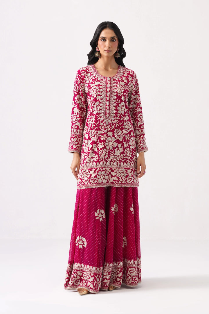 Pink Sharara Set