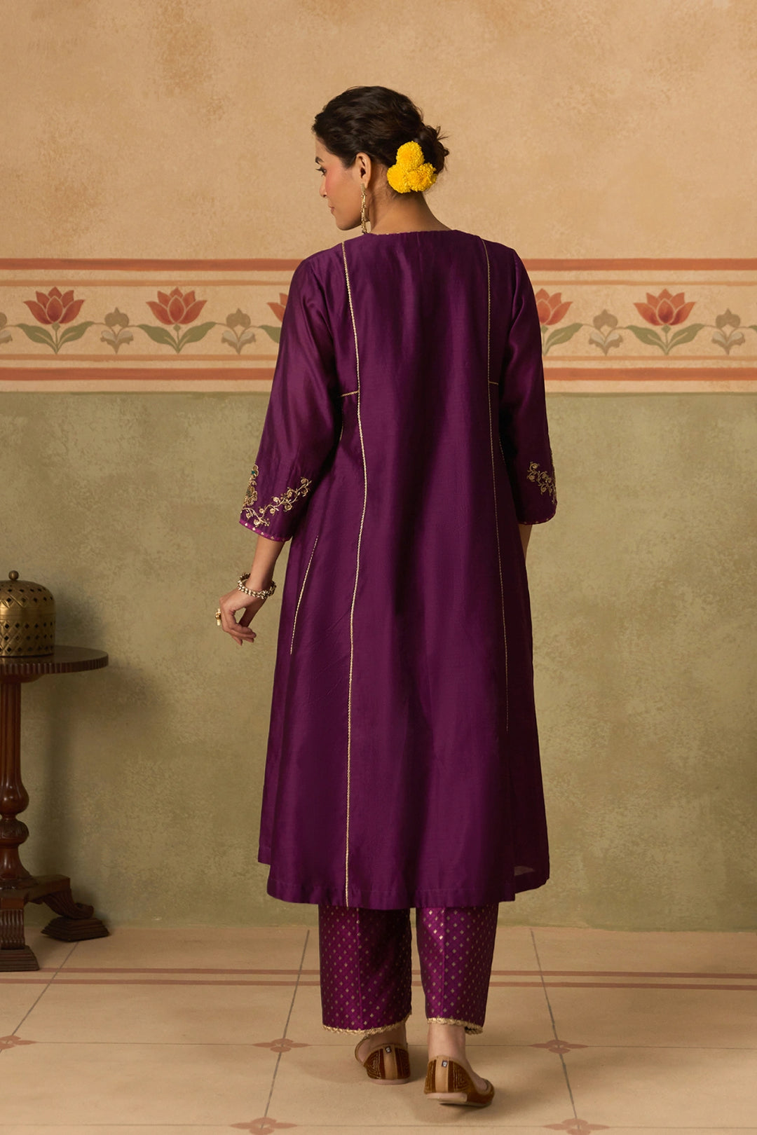 Purple Kurta Set